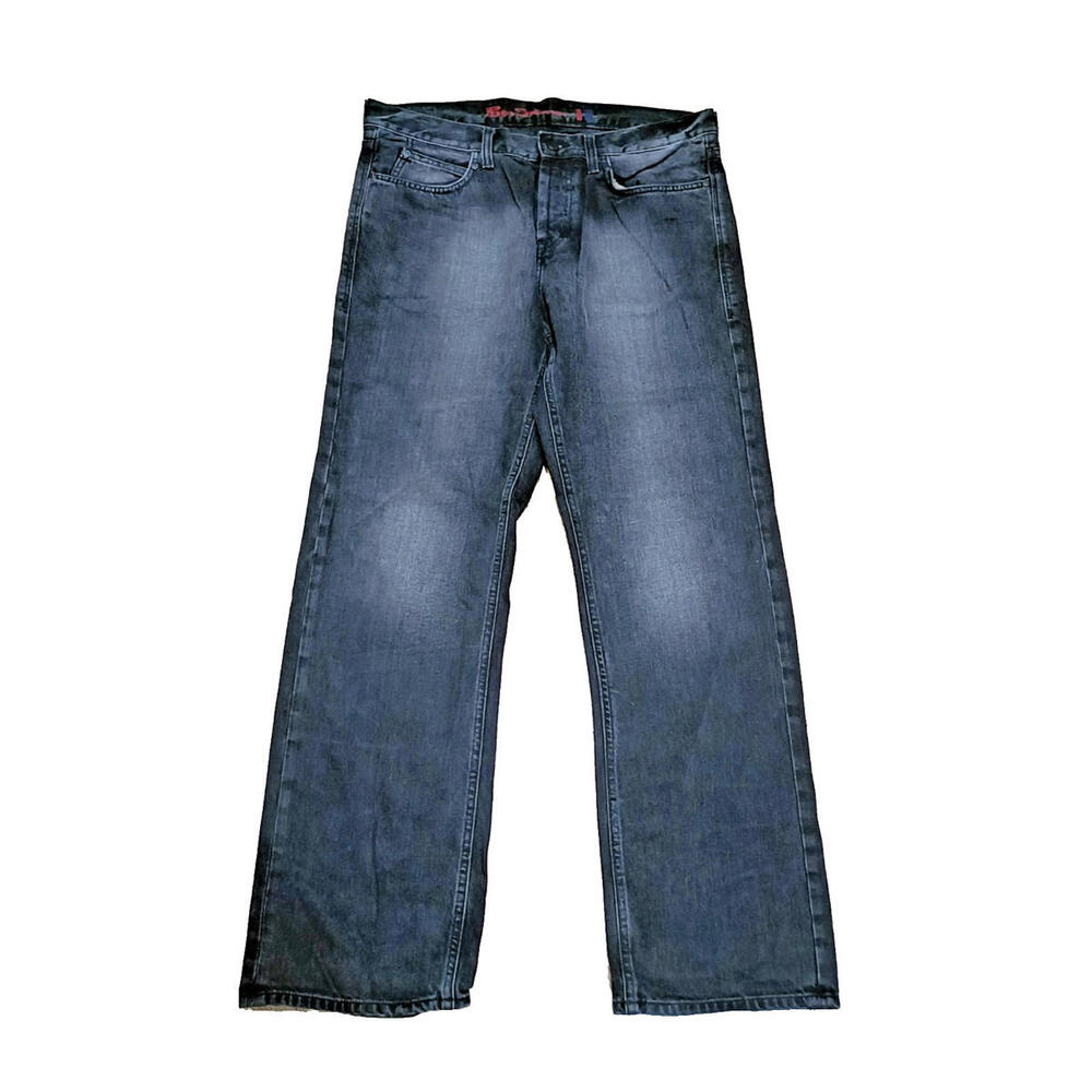 Ben Sherman Jeans Men W34 L32 Black Bell Bottom Regular J2